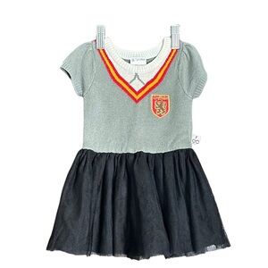 Harry Potter Kids Dress with Gray Top and Black Skirt